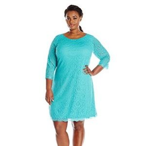 London Times Plus Lace Shift Dress 22W NWT